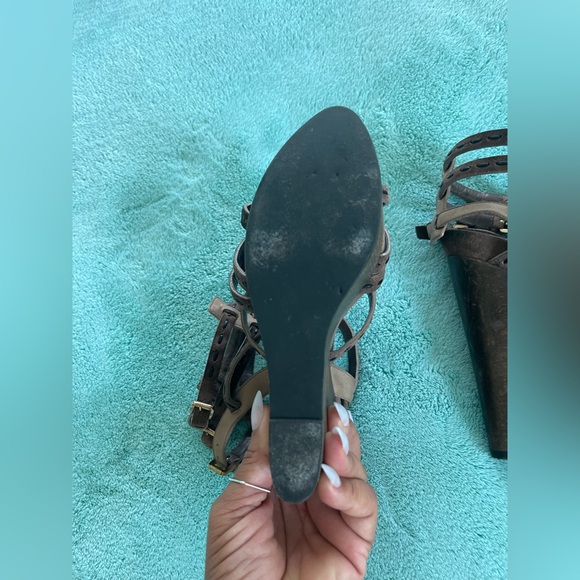 CHRISTIAN DIOR SUADE WEDGES - Picture 4 of 7